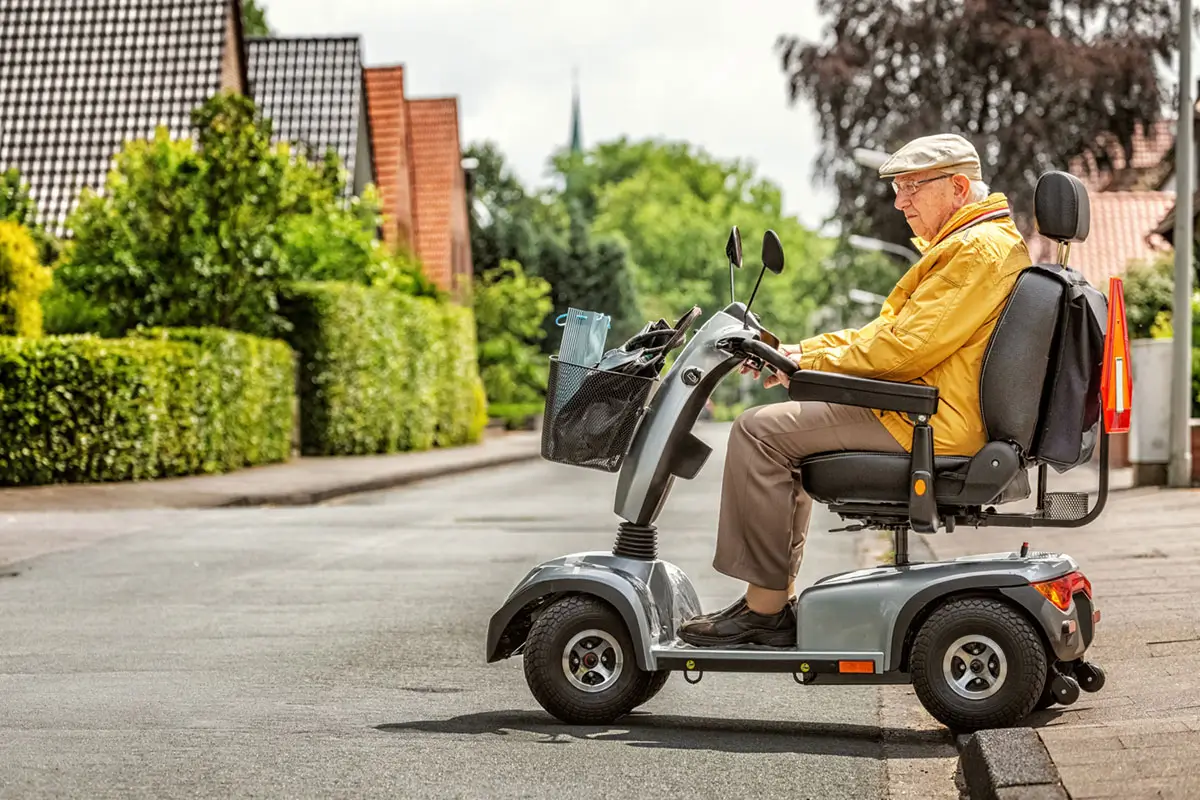 elderly person drives an electric vehicle freely elderly person drives an electric vehicle freely